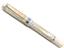 Ragazzone il Re in White Awabi and Mother of Pearl Resin - Mokume Gane #1