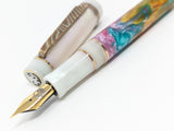 Carina 15 MM in Mother of Pearl with Multi Colored Resin Accent