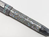 Carina Hapalua in Chrome Starflake w/ Liquid Silver Resin - Damascus Steel