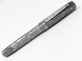 Carina Hapalua in Chrome Starflake w/ Liquid Silver Resin - Damascus Steel