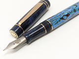 Carina Hapalua 15 in Ice Blue Paua w/ Midnight Blue Resin #8 Nib