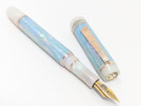 Carina Ragazzone in Iceberg Awasbi w/ Mother of Pearl Resin - Mokume Gane