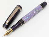 Hapalua il Re 13 in Lavender Awabi w/ Plum Resin - Mokume Gane