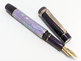 Hapalua il Re 13 in Lavender Awabi w/ Plum Resin - Mokume Gane