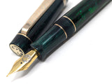 Hapalua il Re 15 in Deep Green Awabi w/ MIdnight Green Resin - Mokume Gane