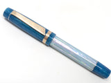 Hapalua il Re 13 in Iceberg Awabi w/ Teal Pearl Resin - Mokume Gane