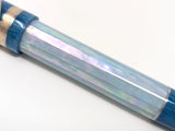 Hapalua il Re 13 in Iceberg Awabi w/ Teal Pearl Resin - Mokume Gane