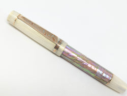 Hapalua il Re 15 in White Gold Awabi w/ Ghost Flax Resin