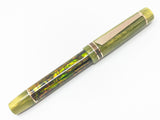 Carina Hapalua 13 in Green/Gold Abalone w/ Olive Honey Resin