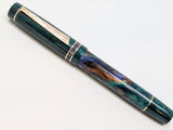 Carina Major in Desert Bloom w/ Midnight Green Resin - #8 Nib - TWSBI Converter