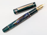 Carina Major in Desert Bloom w/ Midnight Green Resin - #8 Nib - TWSBI Converter