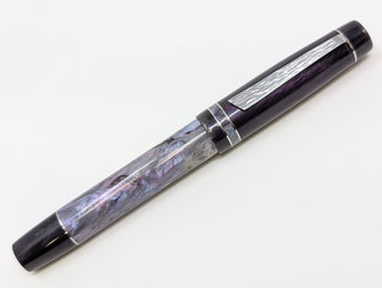 Carina Major in Tiffany Stained Glass w/ Plum Resin - #8 Nib - TWSBI Converter