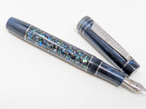 Carina Hapalua 15 in Starflake Abalone w/ Midnight Blue Resin - Damascus Steel