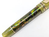 Carina Hapalua 15 in Green/Gold Abalone w/ Honey Olive Resin