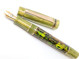 Carina Hapalua 15 in Green/Gold Abalone w/ Honey Olive Resin