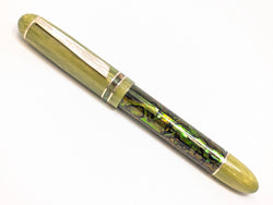 Taurus Hapalua 13 in Green/Gold Abalone w/ Olive Honey Resin
