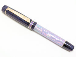Carina Hapalua 13 in Lavender Awabi w/ Purple Parallax Resin - Mokume Gane