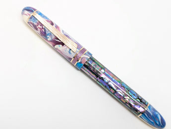 Taurus Hapalua in Dark Mexican Abalone w/ Bohemian Rose Koi Resin