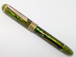 Taurus Ragazzone in Green/Gold Abalone w/ Honey Olive Resin
