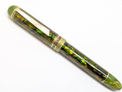 Taurus Ragazzone in Green/Gold Abalone w/ Honey Olive Resin