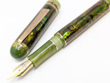 Taurus Ragazzone in Green/Gold Abalone w/ Honey Olive Resin