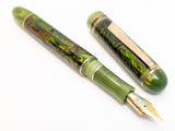 Taurus Ragazzone in Green/Gold Abalone w/ Honey Olive Resin