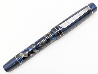 Carina Hapalua 15 in Vintage Celluloid Acetate w/ Sapphire Blue Resin