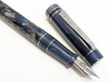 Carina Hapalua 15 in Vintage Celluloid Acetate w/ Sapphire Blue Resin