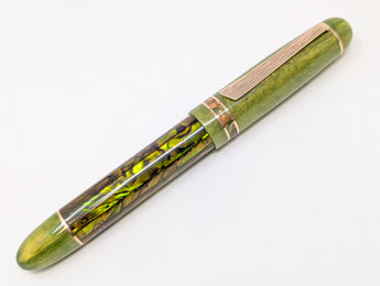 Taurus Hapalua 15 in Green/Gold Abalone w/ Honey Olive Resin