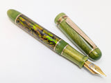 Taurus Hapalua 15 in Green/Gold Abalone w/ Honey Olive Resin
