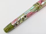 Carina Ragazzone in Chartreuse and Rose Abalone w/ Honey Olive Resin