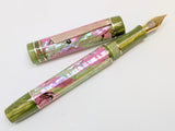 Carina Ragazzone in Chartreuse and Rose Abalone w/ Honey Olive Resin