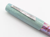 Draco in Shredded Rose and Wasabi Abalone w/ Ghost Wasabi Resin - #8 Nib