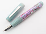 Draco in Shredded Rose and Wasabi Abalone w/ Ghost Wasabi Resin - #8 Nib