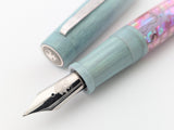 Draco in Shredded Rose and Wasabi Abalone w/ Ghost Wasabi Resin - #8 Nib