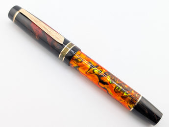 Halloween Pen 2025 - Carina 15 in Sunset Orange Abalone w/ Experiment 666 Resin