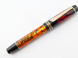 Halloween Pen 2025 - Carina 15 in Sunset Orange Abalone w/ Experiment 666 Resin