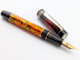 Halloween Pen 2025 - Carina 15 in Sunset Orange Abalone w/ Experiment 666 Resin