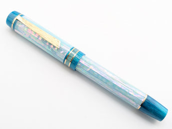 Carina Ragazzone in Iceberg Awabi Shell w/ Teal Pearl Resin