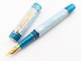 Carina Ragazzone in Iceberg Awabi Shell w/ Teal Pearl Resin