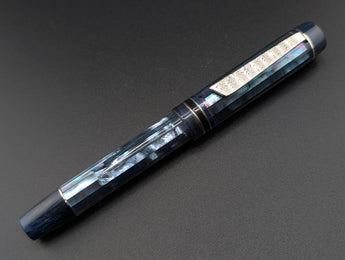 Carina Ragazzone in Dark Angel Wing Awabi Shell w/ Midnight Blue Resin