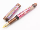 Carina Ragazzone in Autumn Awabi w/ Aged Bronze Resin - Mokume Gane