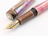 Carina Ragazzone in Autumn Awabi w/ Aged Bronze Resin - Mokume Gane