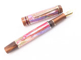 Carina Ragazzone in Autumn Awabi w/ Aged Bronze Resin - Mokume Gane