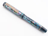 Carina Ragazzone in Dark Mexican Green Abalone w/ Aquifer Resin - Mokume Gane