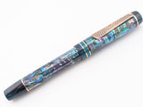 Carina Ragazzone in Dark Mexican Green Abalone w/ Aquifer Resin - Mokume Gane