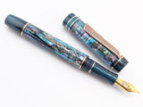 Carina Ragazzone in Dark Mexican Green Abalone w/ Aquifer Resin - Mokume Gane