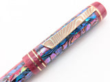 Carina Ragazzone in Rose Marina Abalone with Maroon Lipstick Resin - Mokume Gane