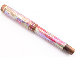 Carina Ragazzone in Autumn Awabi w/ Aged Bronze Resin - Mokume Gane