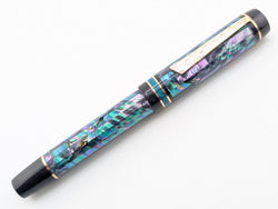 Carina Ragazzone in Dark Mexican Green Abalone w/ Royalty Resin